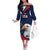 Custom USA Rugby Family Matching Off The Shoulder Long Sleeve Dress and Hawaiian Shirt Go Eagles Sporty Style - Wonder Print Shop