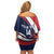 Custom USA Rugby Family Matching Off Shoulder Short Dress and Hawaiian Shirt Go Eagles Sporty Style - Wonder Print Shop