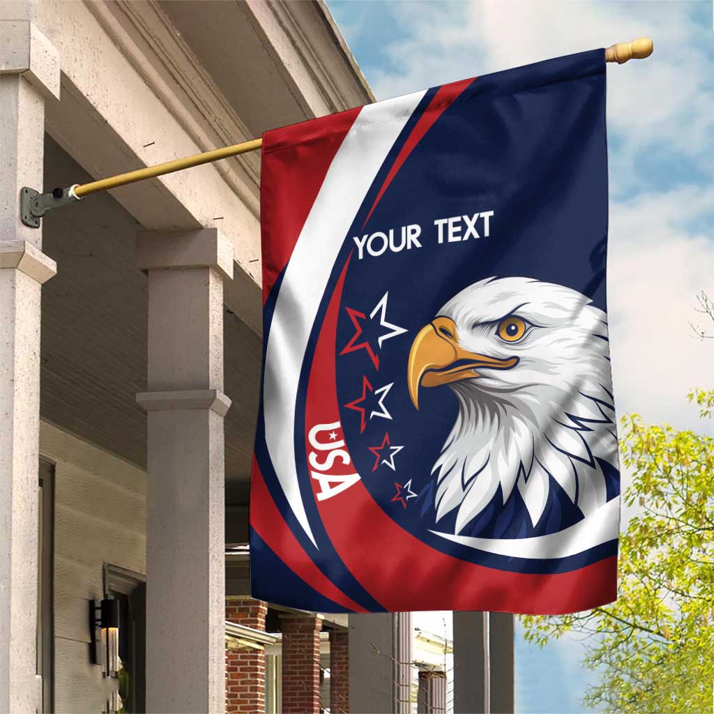 Custom USA Rugby Garden Flag Go Eagles Sporty Style - Wonder Print Shop