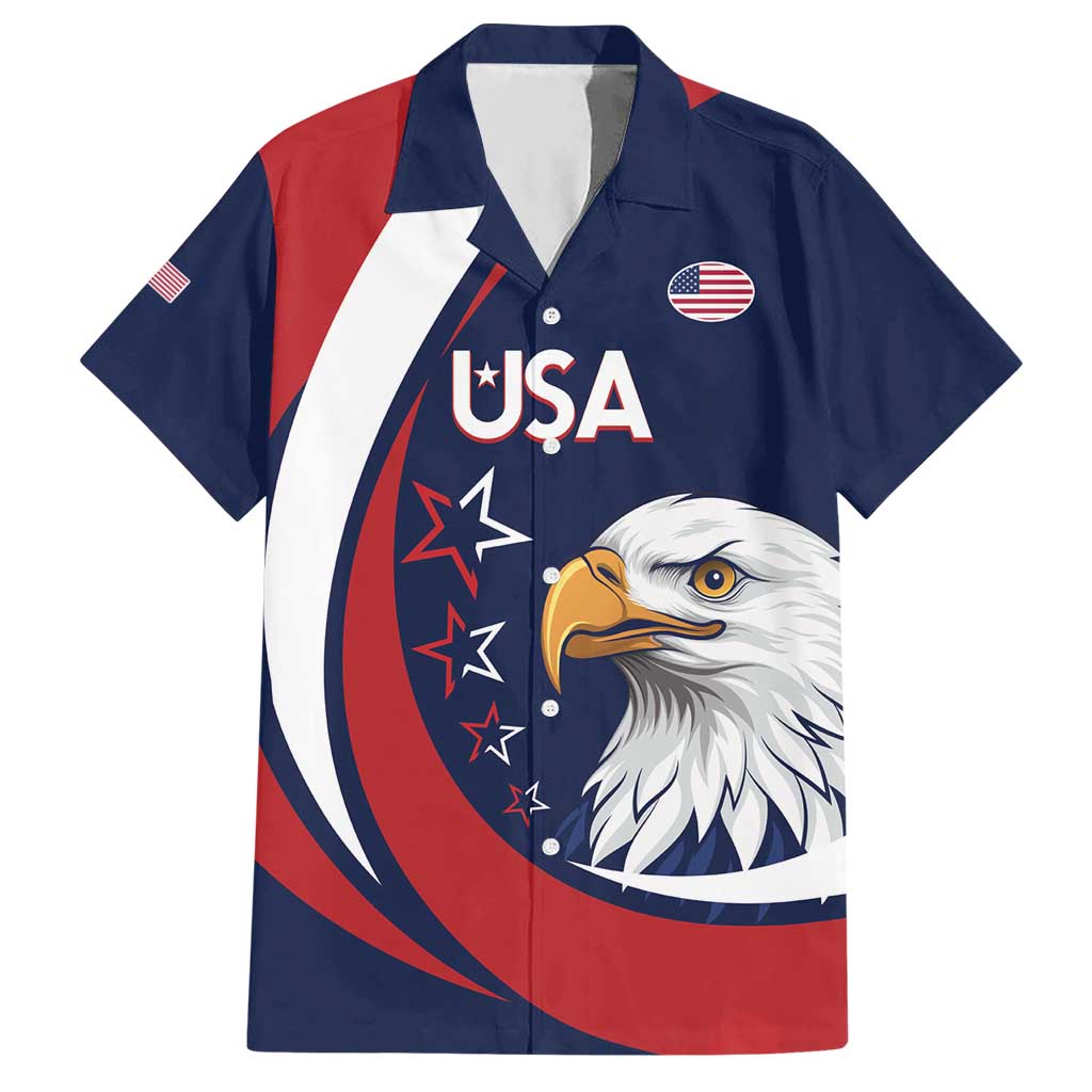 Custom USA Rugby Hawaiian Shirt Go Eagles Sporty Style - Wonder Print Shop