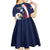 Custom USA Rugby Kid Short Sleeve Dress Go Eagles Sporty Style - Wonder Print Shop