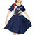 Custom USA Rugby Kid Short Sleeve Dress Go Eagles Sporty Style - Wonder Print Shop