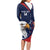 Custom USA Rugby Long Sleeve Bodycon Dress Go Eagles Sporty Style - Wonder Print Shop