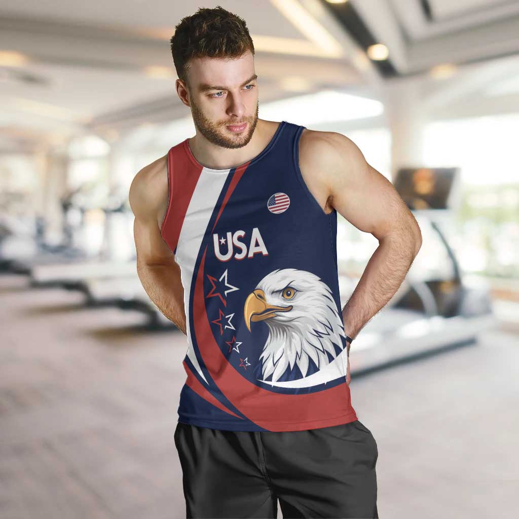 Custom USA Rugby Men Tank Top Go Eagles Sporty Style - Wonder Print Shop