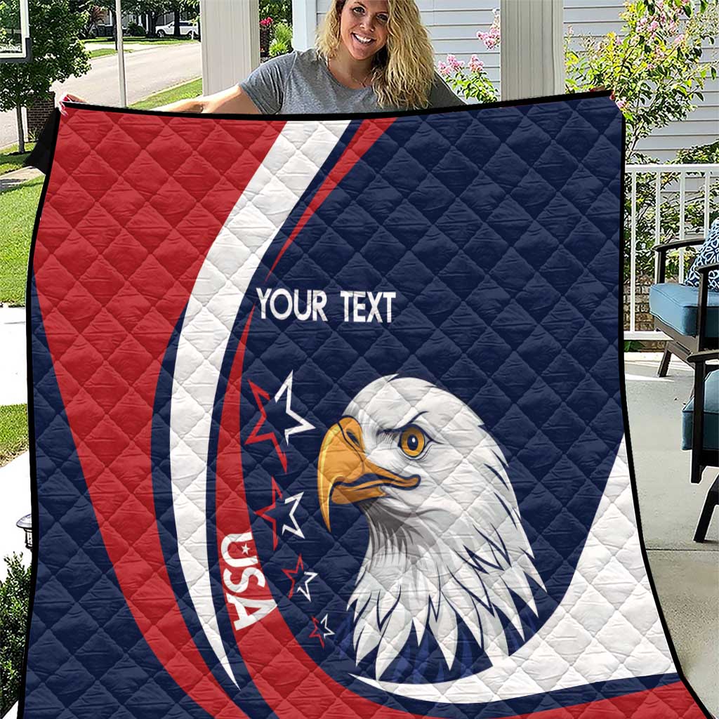 Custom USA Rugby Quilt Go Eagles Sporty Style