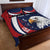 Custom USA Rugby Quilt Bed Set Go Eagles Sporty Style