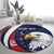 Custom USA Rugby Round Carpet Go Eagles Sporty Style