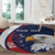 Custom USA Rugby Round Carpet Go Eagles Sporty Style