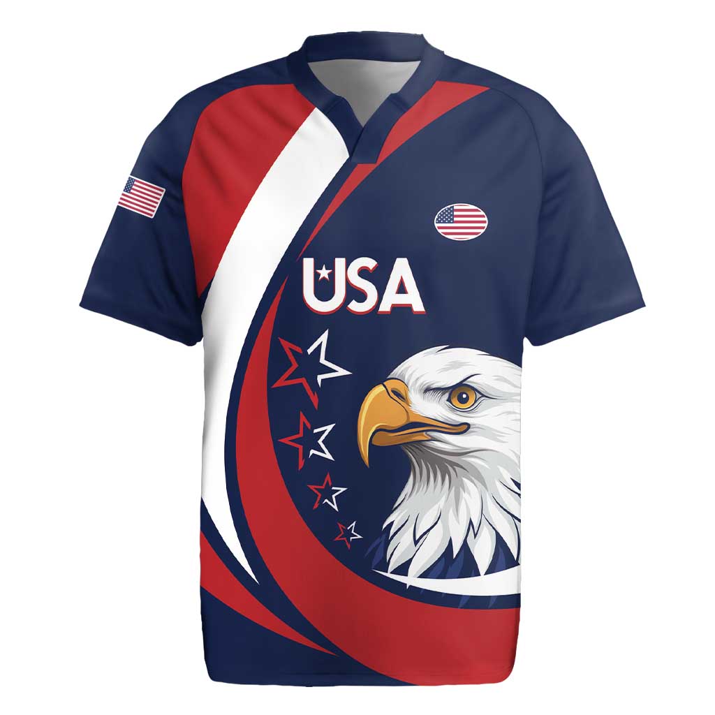 Custom USA Rugby Rugby Jersey Go Eagles Sporty Style - Wonder Print Shop