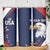 Custom USA Rugby Skinny Tumbler Go Eagles Sporty Style