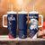 Custom USA Rugby Tumbler With Handle Go Eagles Sporty Style