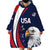 Custom USA Rugby Wearable Blanket Hoodie Go Eagles Sporty Style