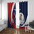 Custom USA Rugby Window Curtain Go Eagles Sporty Style