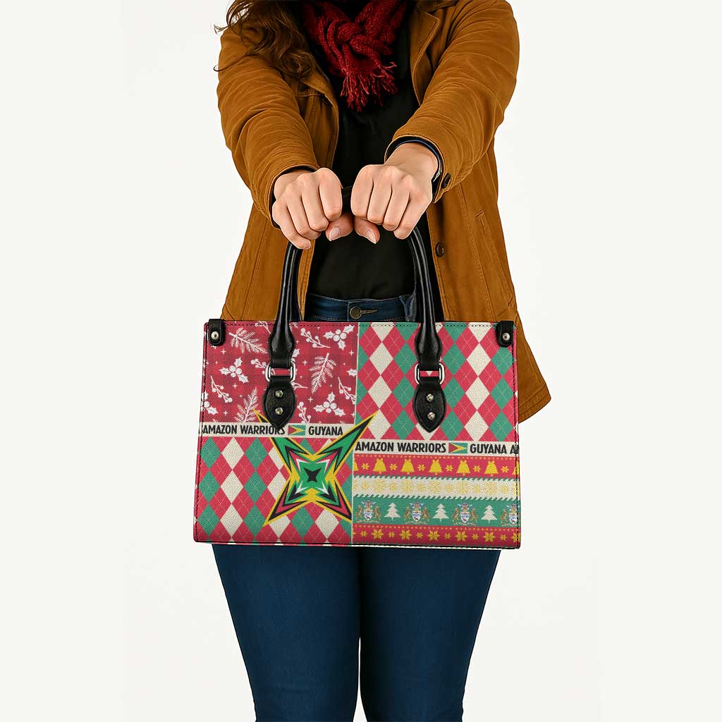 Amazon Warriors Cricket Christmas Leather Bag Guyana Merry Xmas - Wonder Print Shop