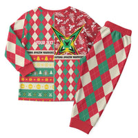 Personalized Amazon Warriors Cricket Christmas Pajama Set Guyana Merry Xmas - Wonder Print Shop