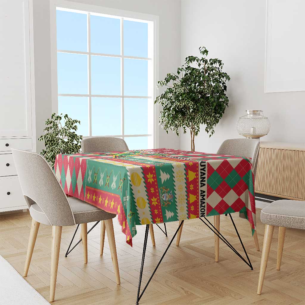Amazon Warriors Cricket Christmas Tablecloth Guyana Merry Xmas - Wonder Print Shop