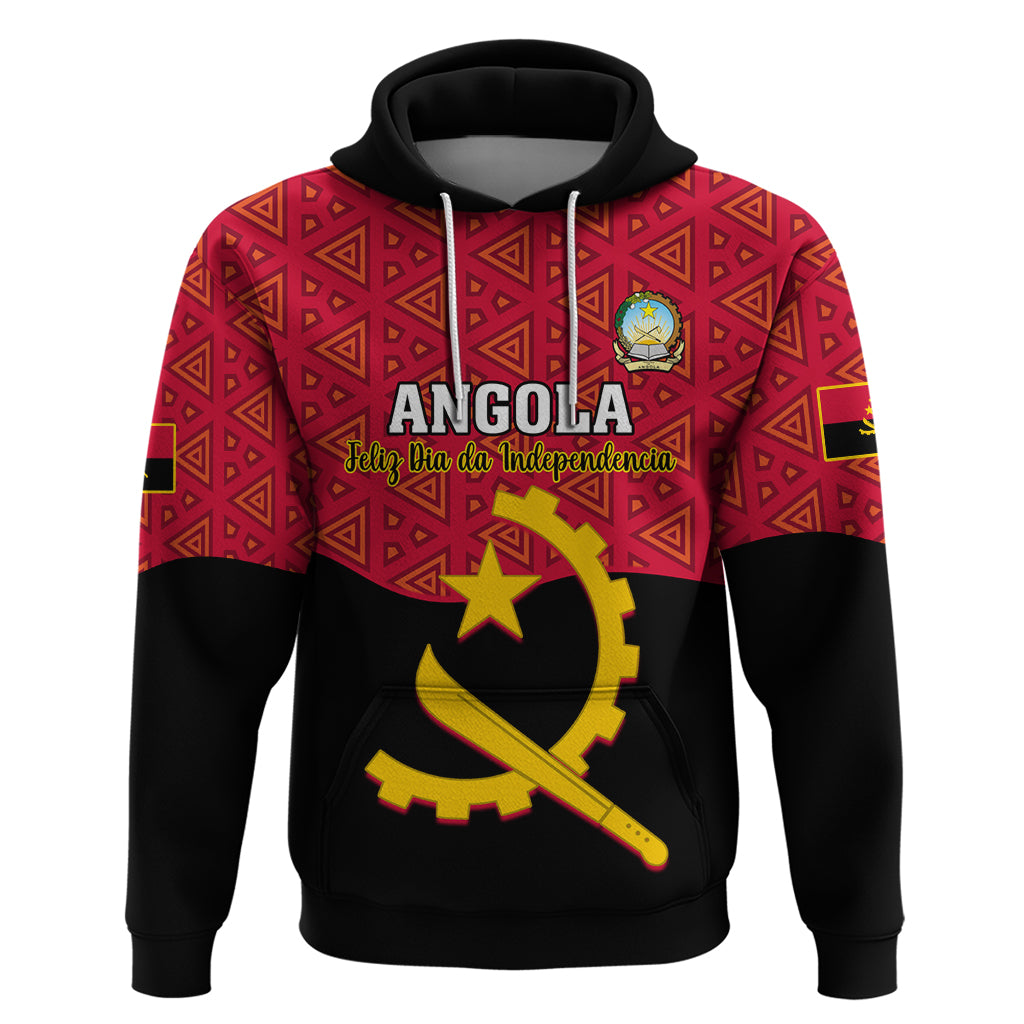 Personalised Angola Independence Day Hoodie Angolan Samakaka With Giant Sable Antelope - Wonder Print Shop