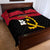 Personalised Angola Independence Day Quilt Bed Set Angolan Samakaka With Giant Sable Antelope - Wonder Print Shop