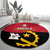 personalised-angola-independence-day-round-carpet-angolan-samakaka-with-giant-sable-antelope