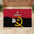 Personalised Angola Independence Day Rubber Doormat Angolan Samakaka With Giant Sable Antelope - Wonder Print Shop