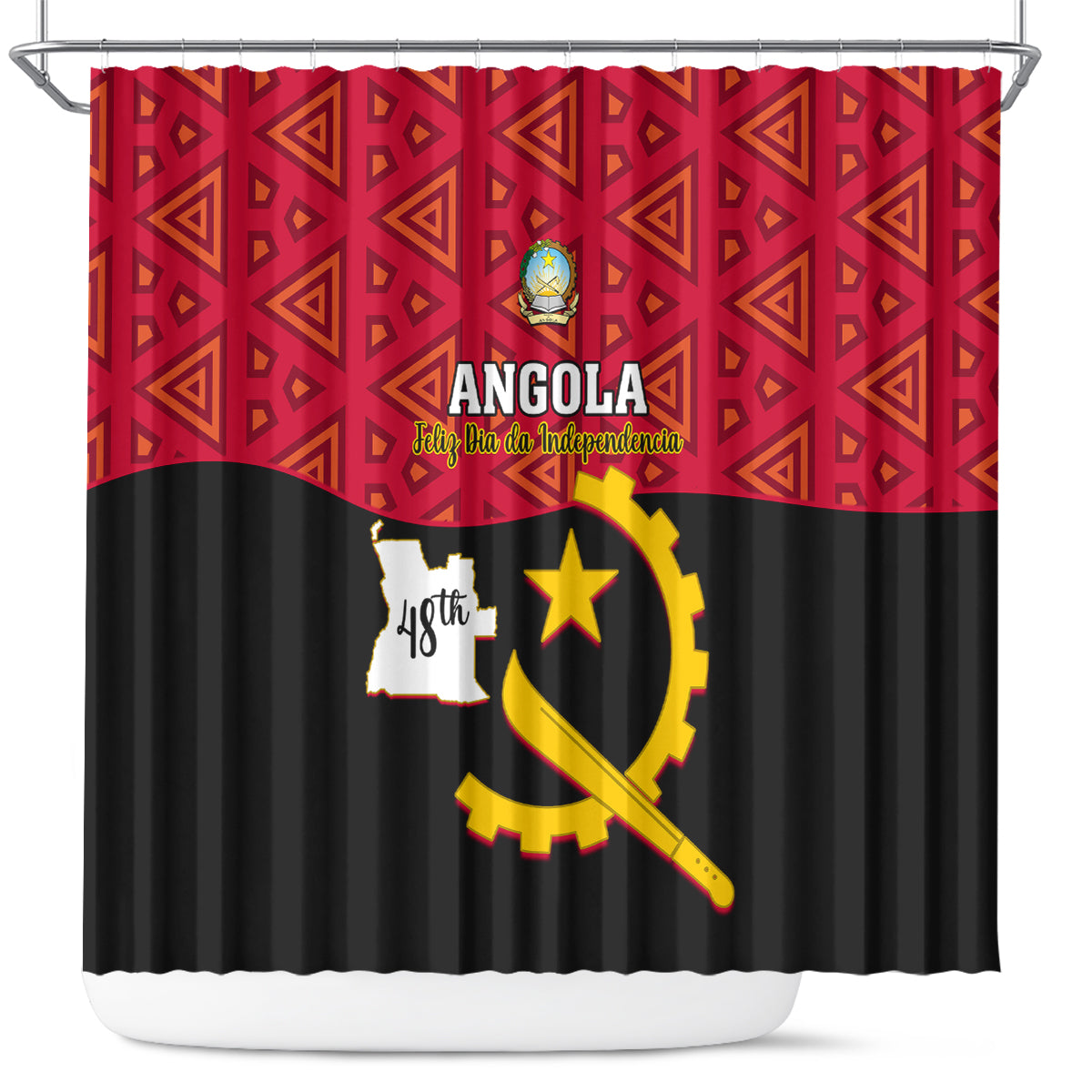 personalised-angola-independence-day-shower-curtain-angolan-samakaka-with-giant-sable-antelope