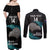 Custom New Zealand Silver Fern Rugby Couples Matching Off Shoulder Maxi Dress and Long Sleeve Button Shirts Pacific 2023 Kia Haka Kiwis With Maori Ta Moko - Wonder Print Shop