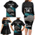 Custom New Zealand Silver Fern Rugby Family Matching Long Sleeve Bodycon Dress and Hawaiian Shirt Pacific 2023 Kia Haka Kiwis With Maori Ta Moko - Wonder Print Shop