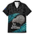 Custom New Zealand Silver Fern Rugby Family Matching Long Sleeve Bodycon Dress and Hawaiian Shirt Pacific 2023 Kia Haka Kiwis With Maori Ta Moko - Wonder Print Shop