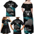 Custom New Zealand Silver Fern Rugby Family Matching Off Shoulder Maxi Dress and Hawaiian Shirt Pacific 2023 Kia Haka Kiwis With Maori Ta Moko - Wonder Print Shop