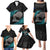 Custom New Zealand Silver Fern Rugby Family Matching Puletasi Dress and Hawaiian Shirt Pacific 2023 Kia Haka Kiwis With Maori Ta Moko - Wonder Print Shop