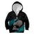 Custom New Zealand Silver Fern Rugby Kid Hoodie Pacific 2023 Kia Haka Kiwis With Maori Ta Moko - Wonder Print Shop