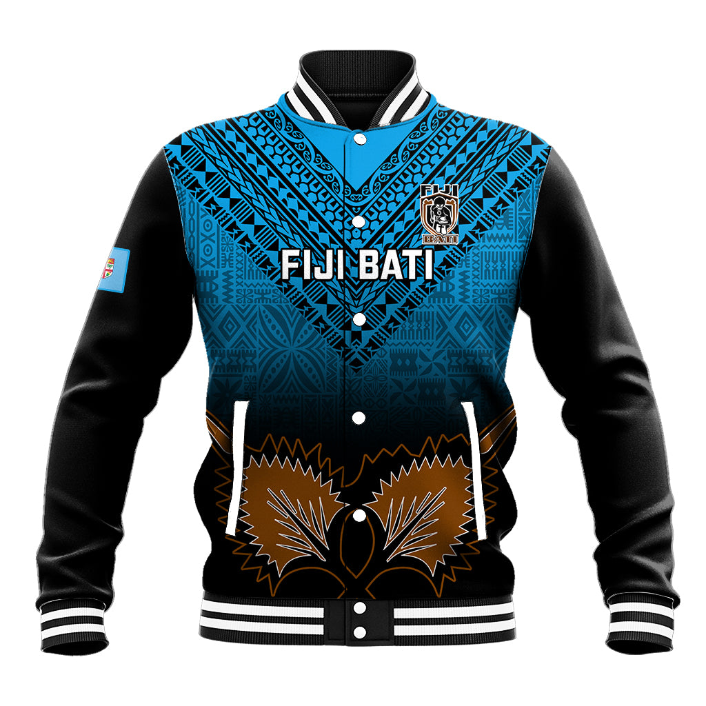 Custom Fiji Tapa Rugby Baseball Jacket Pacific 2023 Go Fijian Bati - Wonder Print Shop