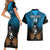 Custom Fiji Tapa Rugby Couples Matching Short Sleeve Bodycon Dress and Hawaiian Shirt Pacific 2023 Go Fijian Bati - Wonder Print Shop