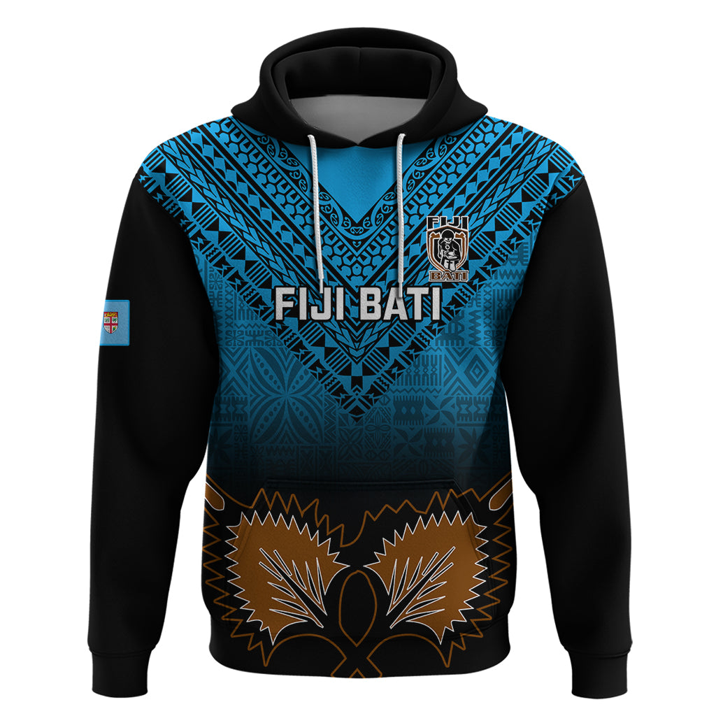 Custom Fiji Tapa Rugby Hoodie Pacific 2023 Go Fijian Bati - Wonder Print Shop