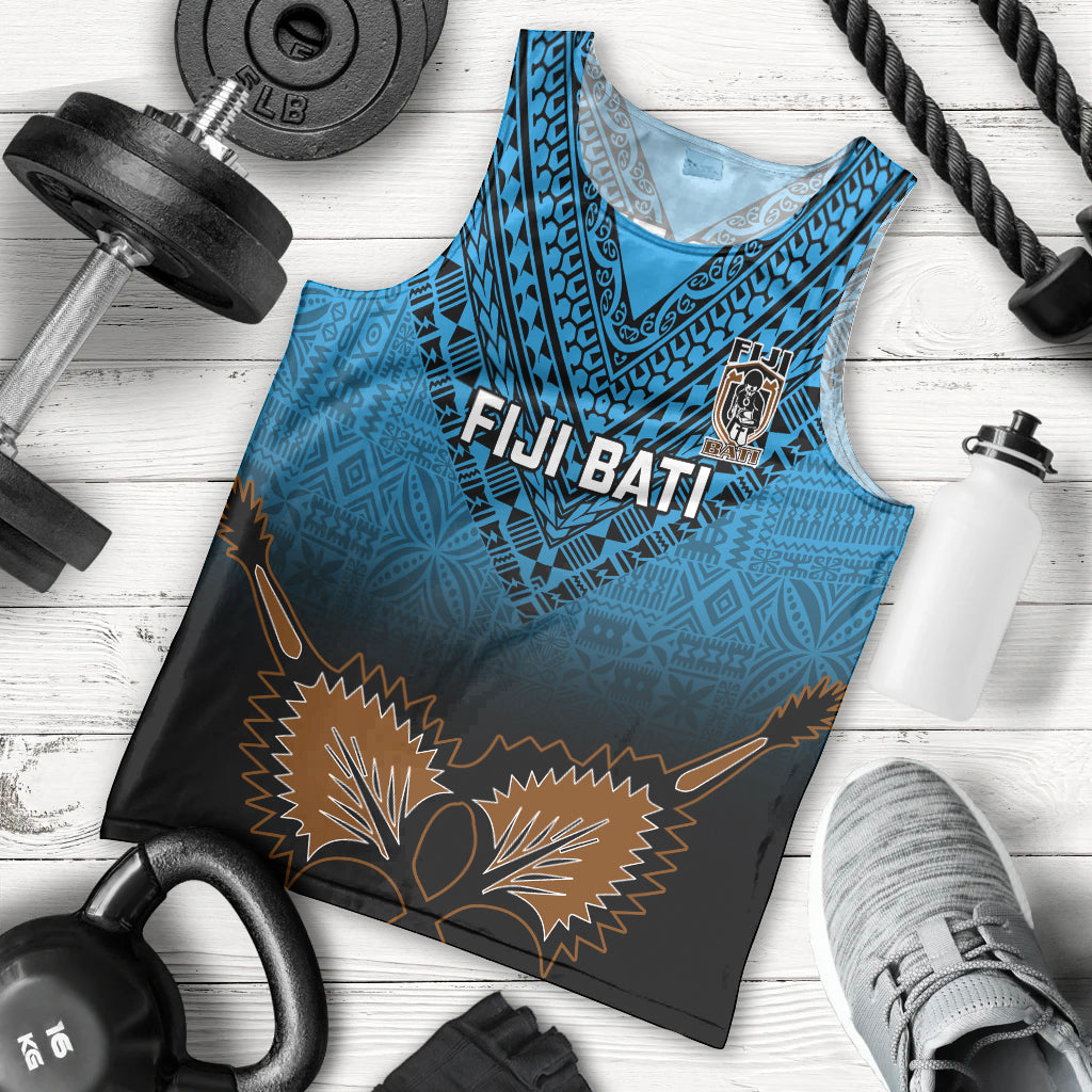 Custom Fiji Tapa Rugby Men Tank Top Pacific 2023 Go Fijian Bati - Wonder Print Shop