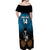 Custom Fiji Tapa Rugby Off Shoulder Maxi Dress Pacific 2023 Go Fijian Bati - Wonder Print Shop