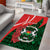 Personalised Burkina Faso Republic Day Area Rug Happy 66th Anniversary - Bogolan Pattern - Wonder Print Shop