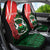 Personalised Burkina Faso Republic Day Car Seat Cover Happy 66th Anniversary - Bogolan Pattern - Wonder Print Shop