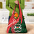 Personalised Burkina Faso Republic Day Grocery Bag Happy 66th Anniversary - Bogolan Pattern