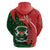 Personalised Burkina Faso Republic Day Hoodie Happy 66th Anniversary - Bogolan Pattern - Wonder Print Shop