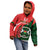 Personalised Burkina Faso Republic Day Kid Hoodie Happy 66th Anniversary - Bogolan Pattern - Wonder Print Shop