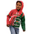 Personalised Burkina Faso Republic Day Kid Hoodie Happy 66th Anniversary - Bogolan Pattern - Wonder Print Shop