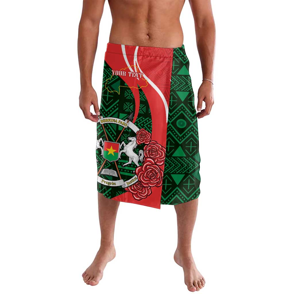 Personalised Burkina Faso Republic Day Lavalava Happy 66th Anniversary - Bogolan Pattern - Wonder Print Shop