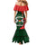 Personalised Burkina Faso Republic Day Mermaid Dress Happy 66th Anniversary - Bogolan Pattern - Wonder Print Shop