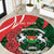 Personalised Burkina Faso Republic Day Round Carpet Happy 66th Anniversary - Bogolan Pattern