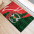 Personalised Burkina Faso Republic Day Rubber Doormat Happy 66th Anniversary - Bogolan Pattern - Wonder Print Shop