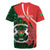 Personalised Burkina Faso Republic Day Rugby Jersey Happy 66th Anniversary - Bogolan Pattern - Wonder Print Shop