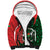 Personalised Burkina Faso Republic Day Sherpa Hoodie Happy 66th Anniversary - Bogolan Pattern - Wonder Print Shop