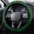 Burkina Faso Republic Day Steering Wheel Cover Happy 66th Anniversary - Bogolan Pattern - Wonder Print Shop