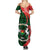 Personalised Burkina Faso Republic Day Summer Maxi Dress Happy 66th Anniversary - Bogolan Pattern - Wonder Print Shop